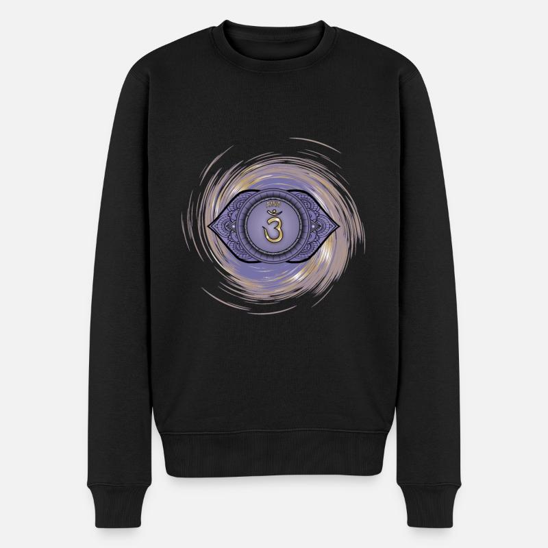 Sixième chakra d’Ajna - Pull Premium bio Homme - noir