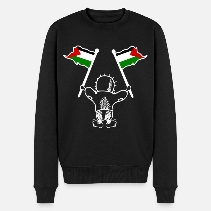 Free palestine handala - Pull Premium bio Homme - noir