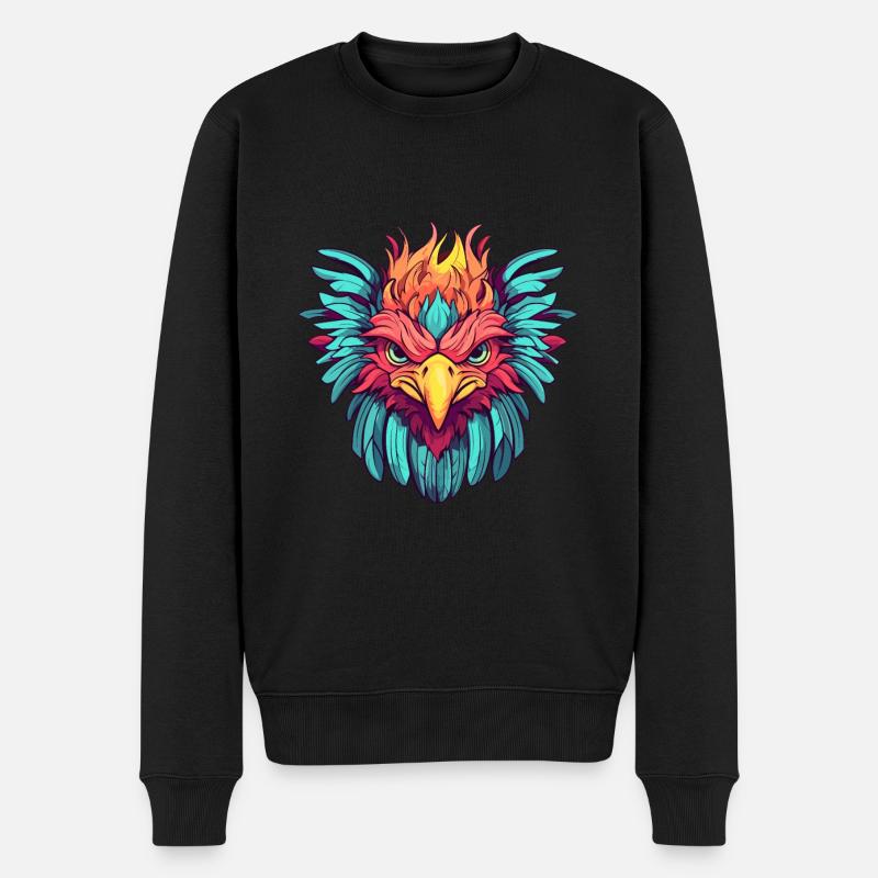 Transliteration - Männer Premium Bio Pullover - Schwarz