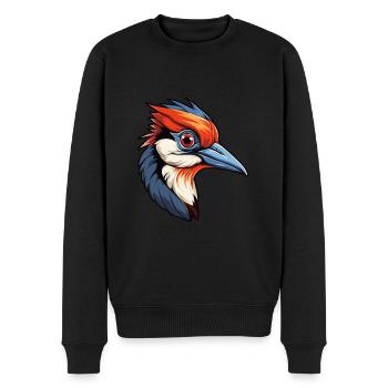 Pic Aquarelle Colorée Dessin Animé Kawaii Anim - Pull Premium bio Homme - noir - Devant - Nico (187cm)