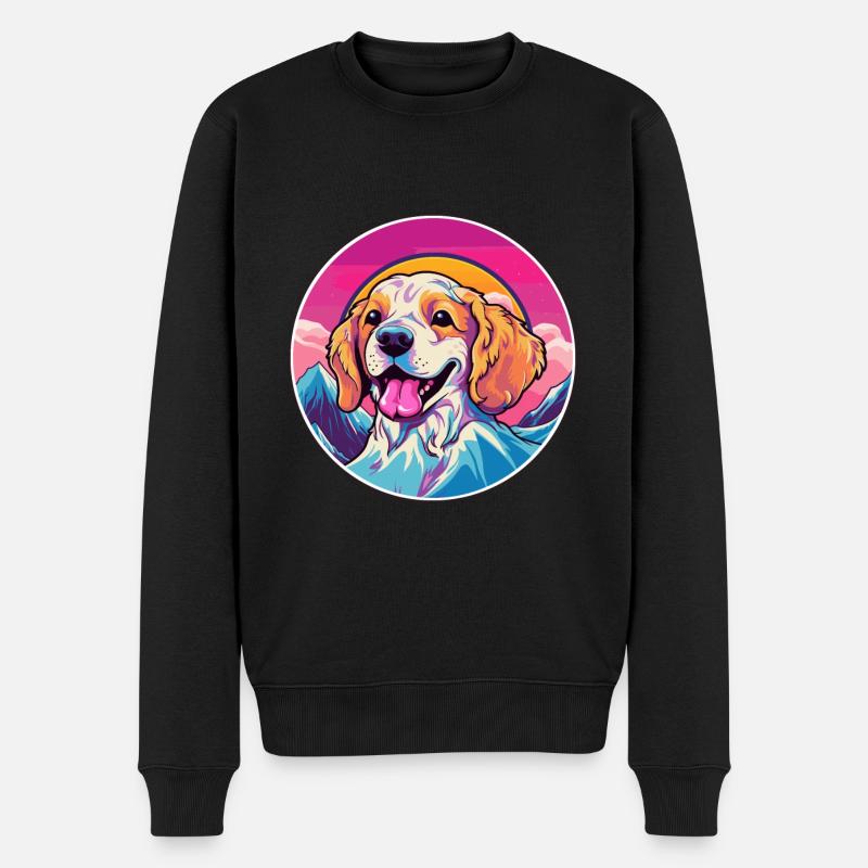 Ratonero Bodeguero Andaluz Hunderasse Cartoon Kawai - Männer Premium Bio Pullover - Schwarz