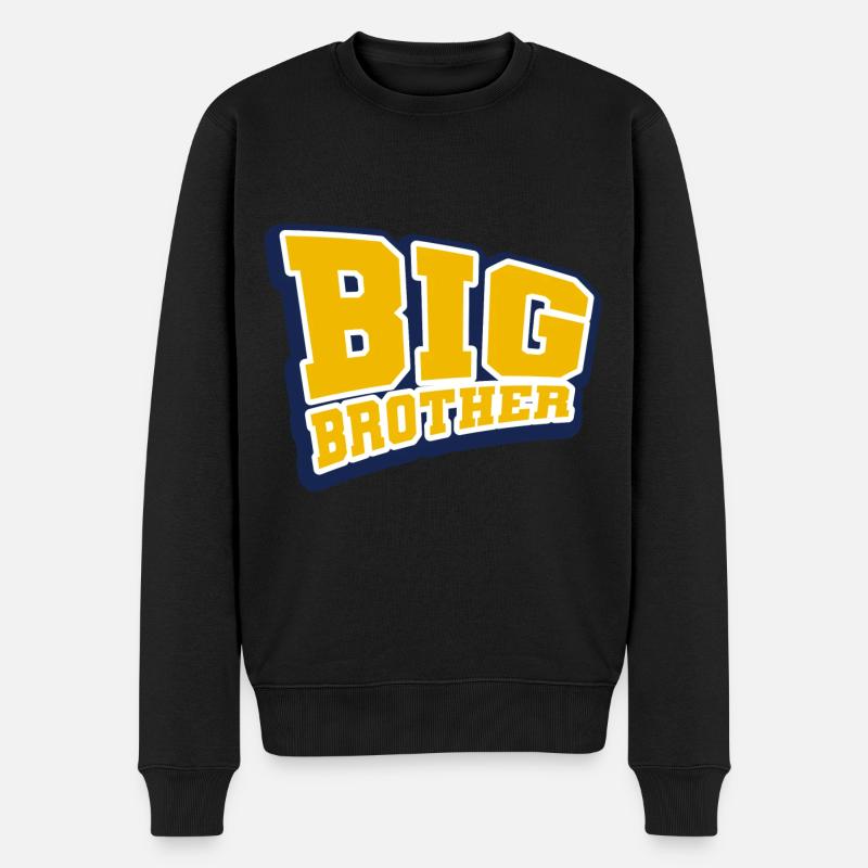 Brother - Männer Premium Bio Pullover - Schwarz