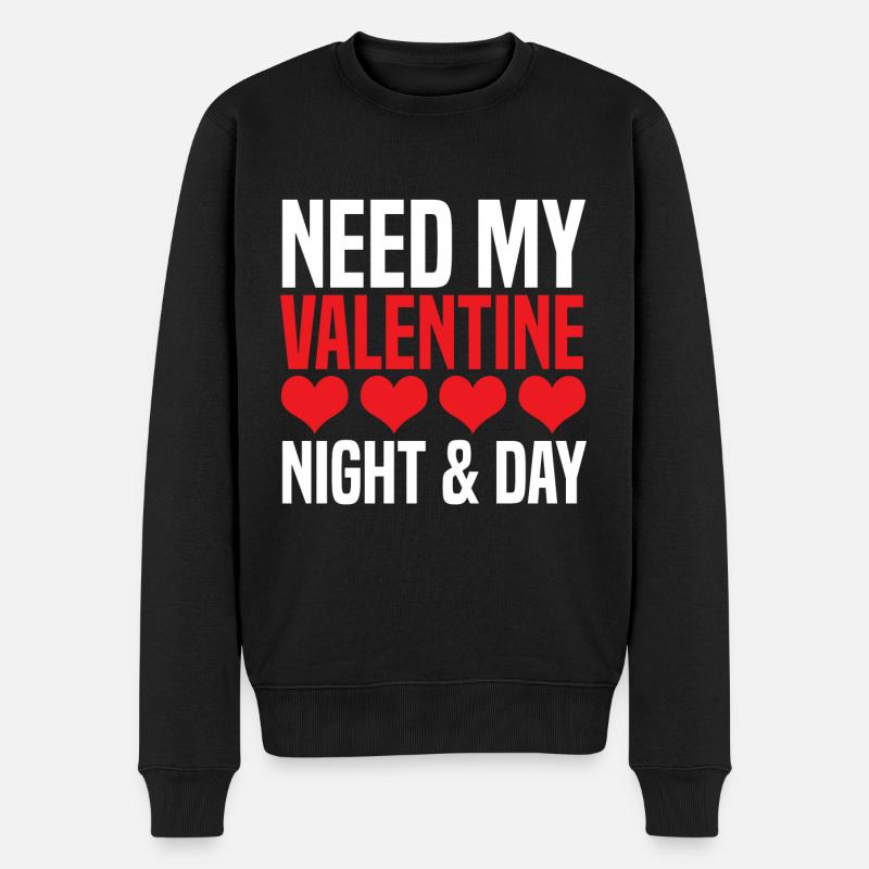 Valentine - Pull Premium bio Homme - noir