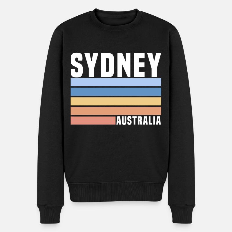 Sydney, Australie - Pull Premium bio Homme - noir