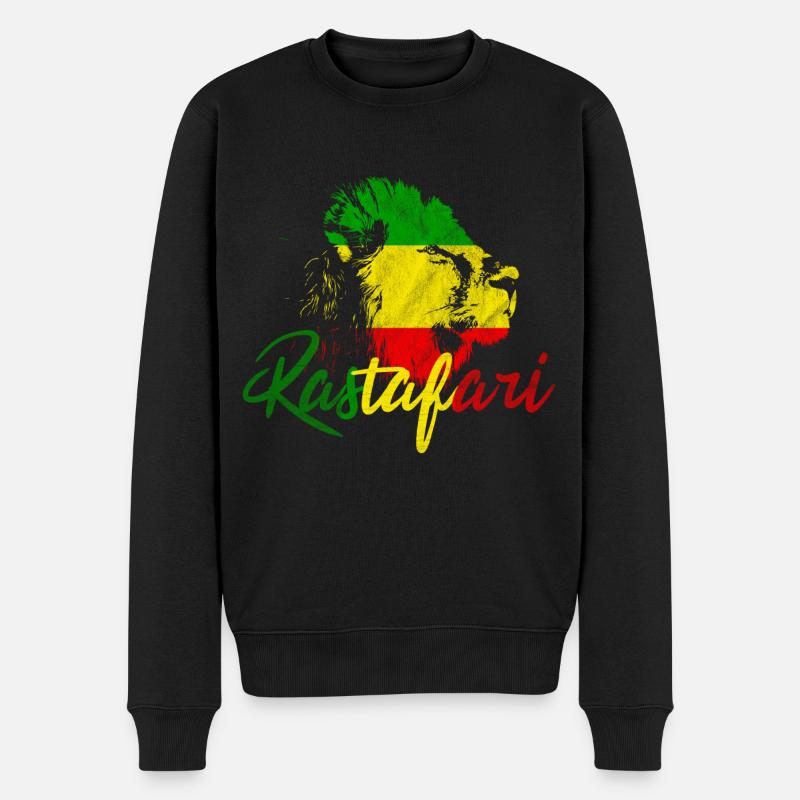 Rastafari - Pull Premium bio Homme - noir