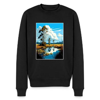 Big Cypress National Preserve Florida Souvenir - Männer Premium Bio Pullover - Schwarz - Vorne - Nico (187cm)