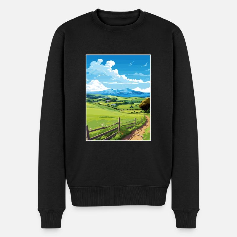 Havelock Nord-Neuseeland Vintage-Reiseposter - Männer Premium Bio Pullover - Schwarz
