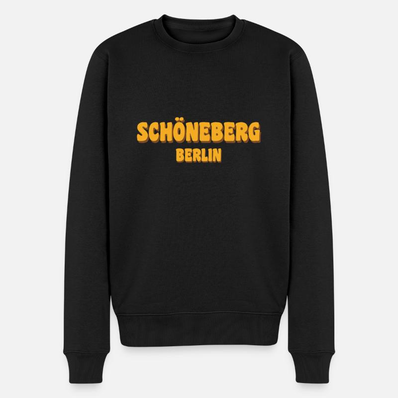 Schöneberg - Männer Premium Bio Pullover - Schwarz