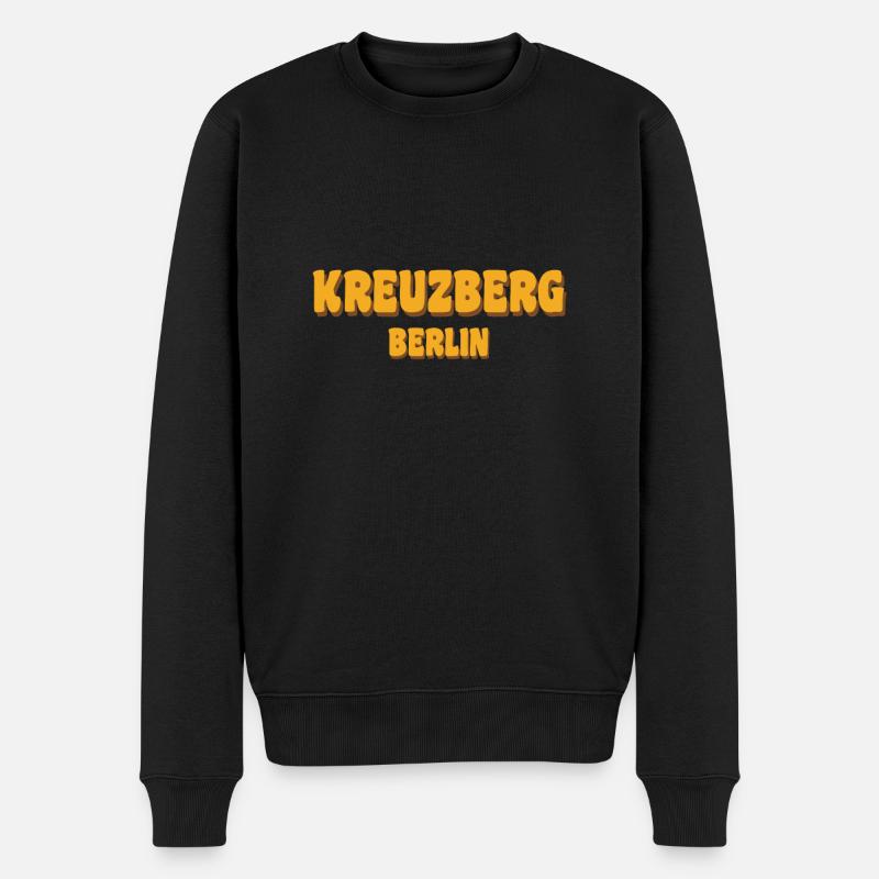 Kreuzberg Berlin - Männer Premium Bio Pullover - Schwarz