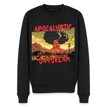 Apocalyptic Day dream - Men's Premium Organic Jumper - black - Front - Nico (187cm)