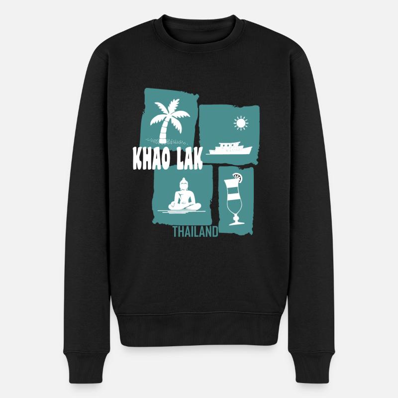 Khao Lak, Thaïlande - Pull Premium bio Homme - noir