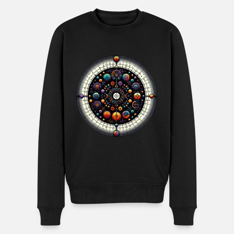 Zodiaque mystique Sphère céleste - Pull Premium bio Homme - noir
