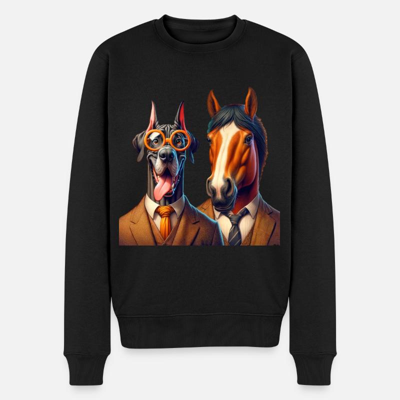 Dapper Duo Elegance - Pull Premium bio Homme - noir