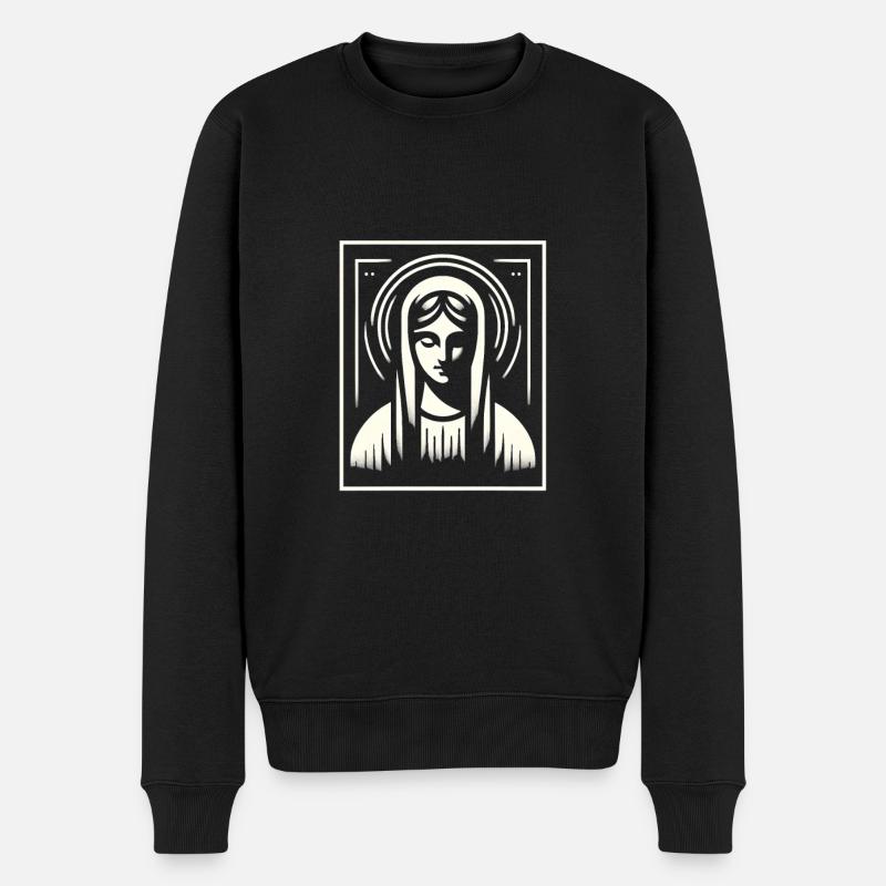 Madone moderne - Pull Premium bio Homme - noir