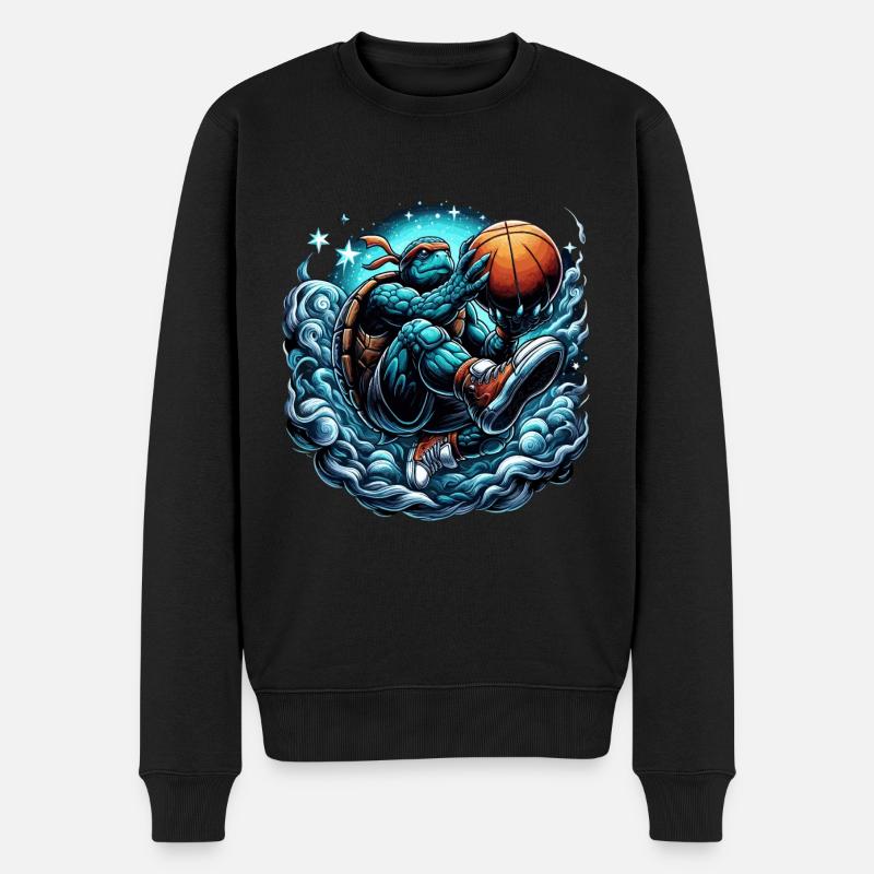Basketball tortue dunk cadeau - Pull Premium bio Homme - noir