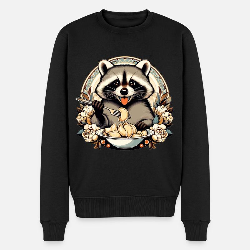 Vareniki raton laveur Cadeau mignon - Pull Premium bio Homme - noir