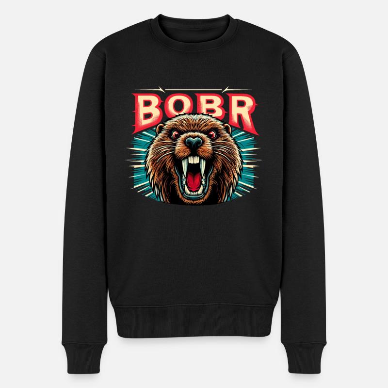 Bobr Bieber Pologne Pologne Cadeau - Pull Premium bio Homme - noir