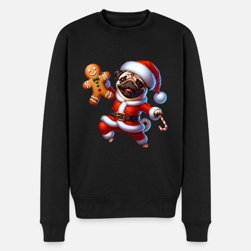 Weihnachten - Männer Premium Bio Pullover - Schwarz