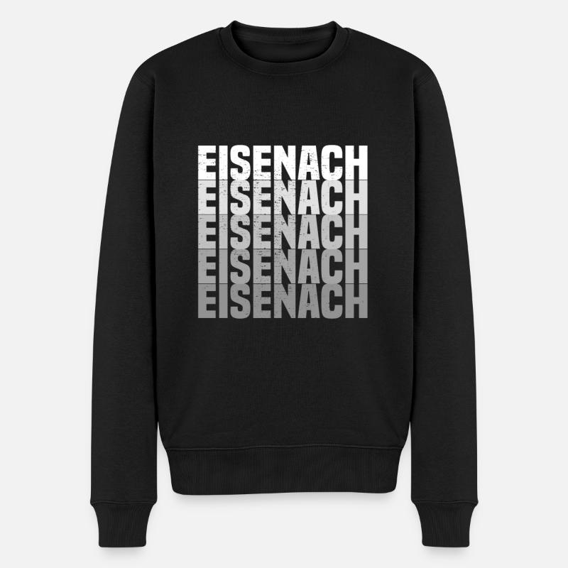 Eisenach - Männer Premium Bio Pullover - Schwarz