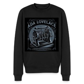 Patrimoine de l’humanité - Ada Lovelace - Pull Premium bio Homme - noir - Devant - Nico (187cm)