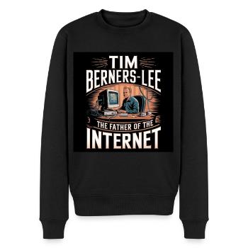 Erbe der Menschheit - Tim Berners Lee - Männer Premium Bio Pullover - Schwarz - Vorne - Nico (187cm)