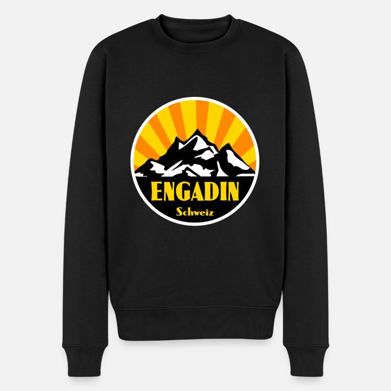Engadine - Pull Premium bio Homme - noir