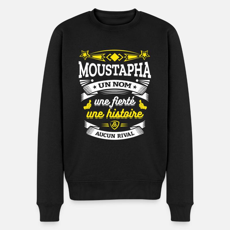 MOUSTAPHA PARFAIT - PRENOM MOUSTAPHA - Pull Premium bio Homme - noir