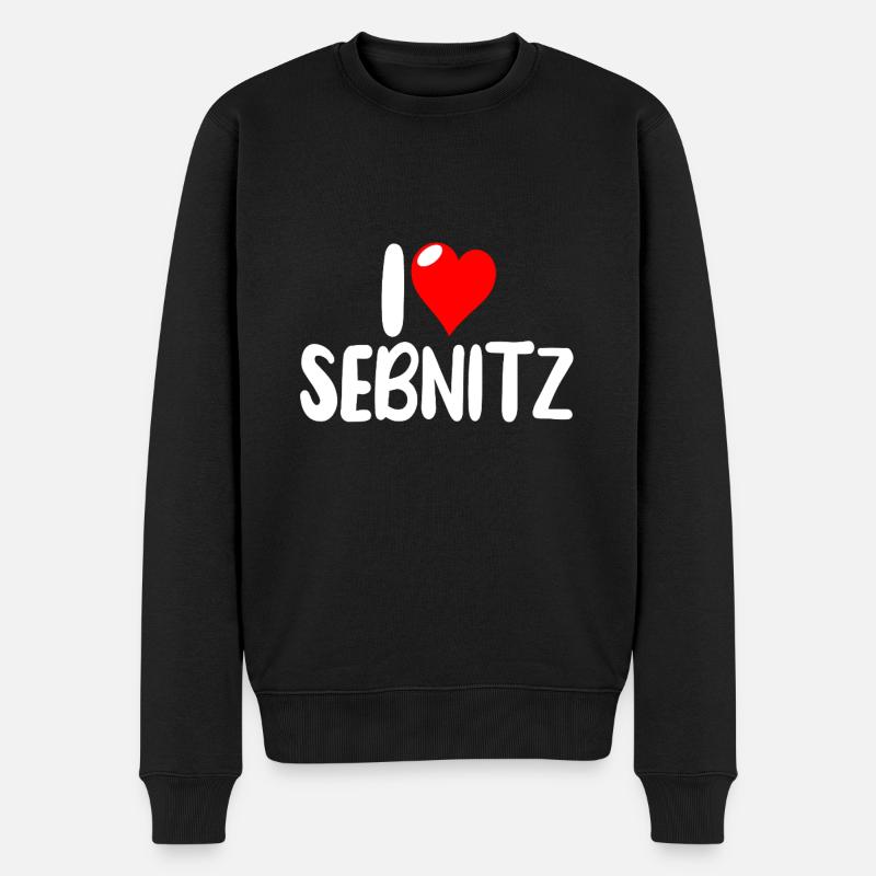 Sebnitz - Männer Premium Bio Pullover - Schwarz