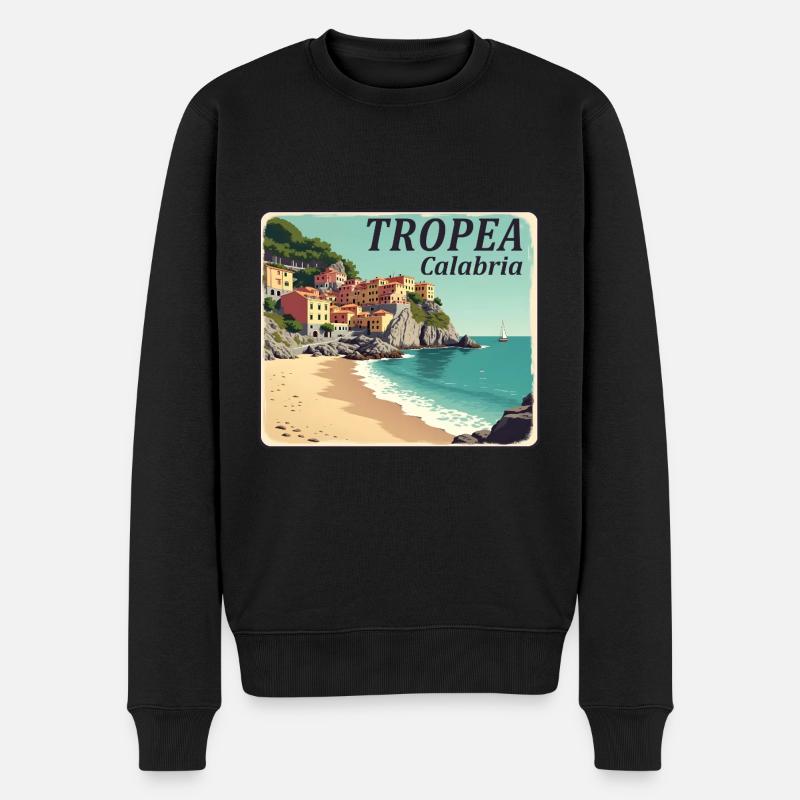Tropea Calabria - Pull Premium bio Homme - noir
