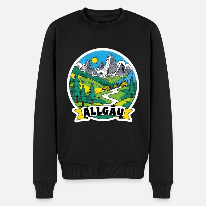 Allgaeu - Pull Premium bio Homme - noir