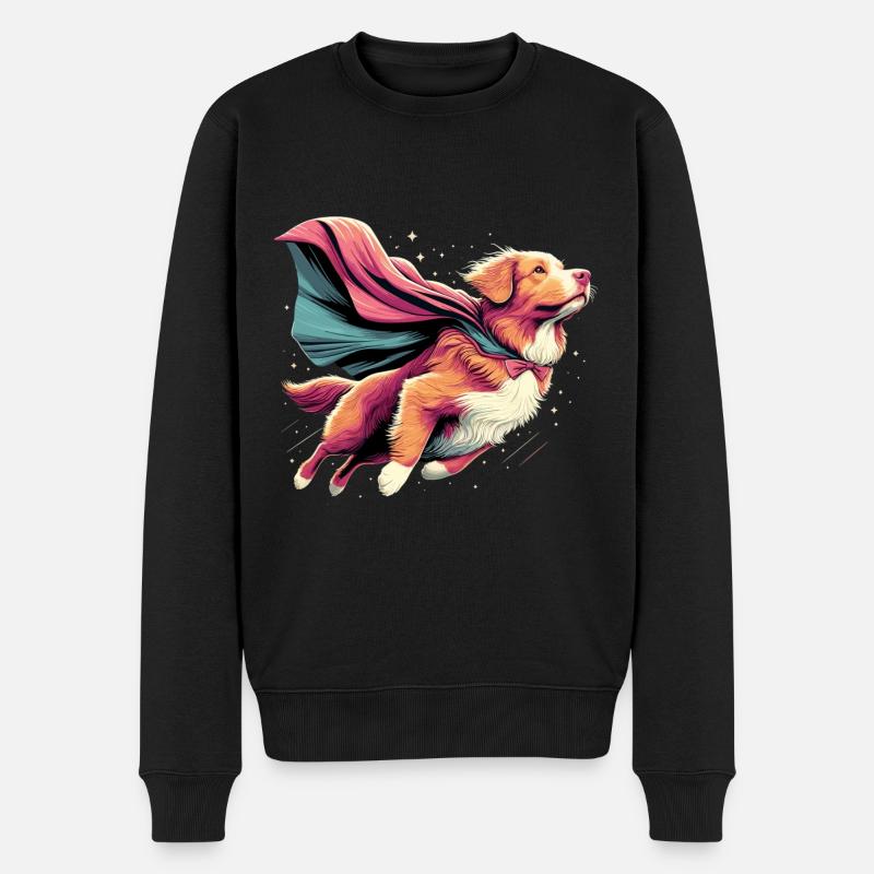 Super Hund Nova Scotia Duck Tolling Retriever - Männer Premium Bio Pullover - Schwarz