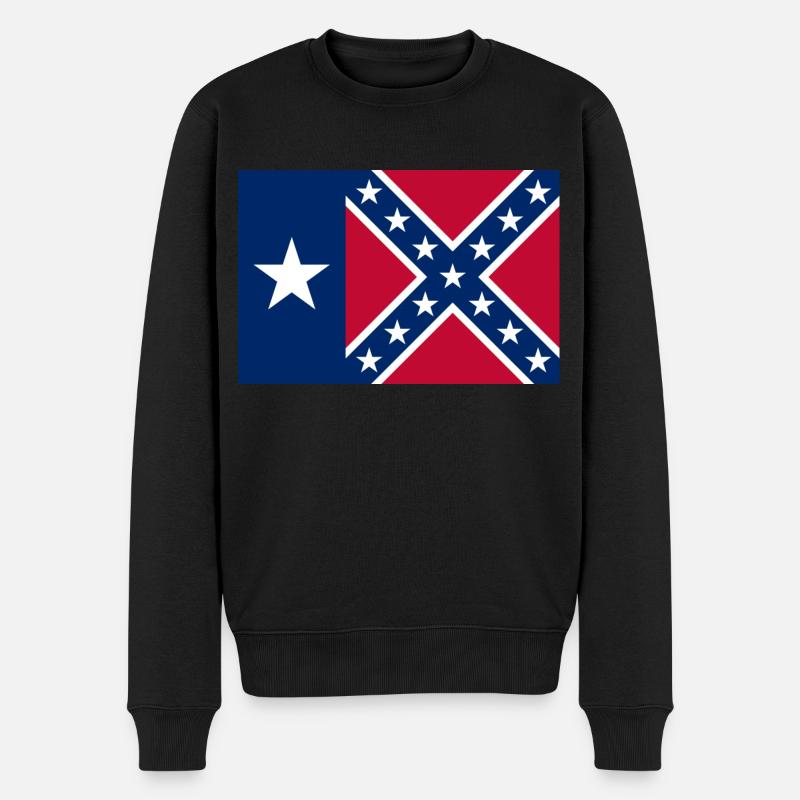 Texas Rebel Flag - Pull Premium bio Homme - noir