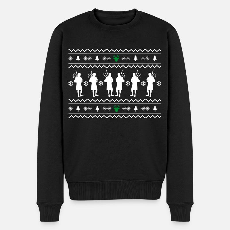 Bagpiper de Noel - Pull Premium bio Homme - noir