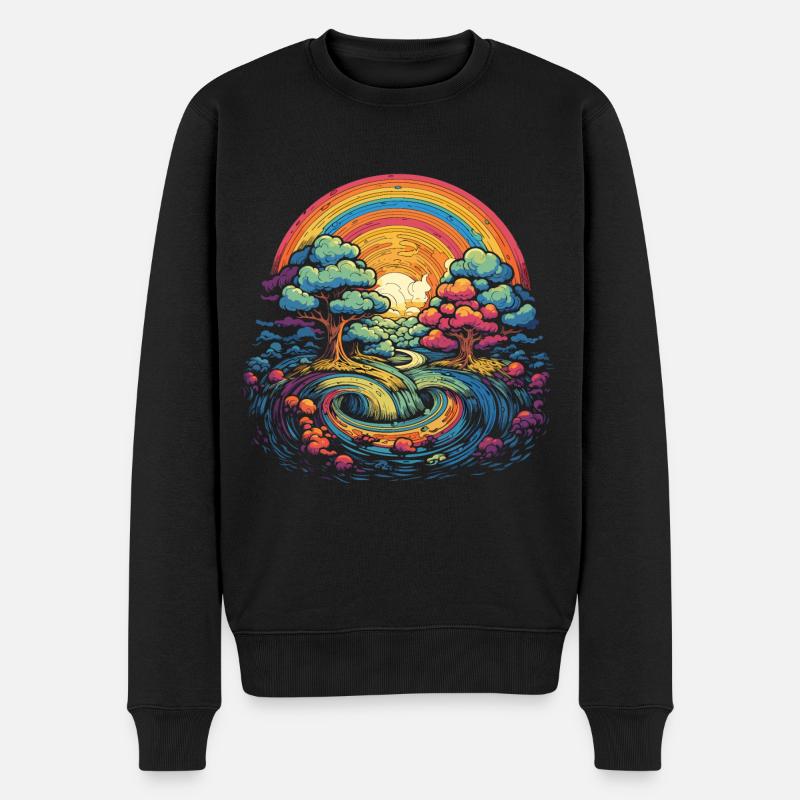 Rainbow Wonderland - Pull Premium bio Homme - noir