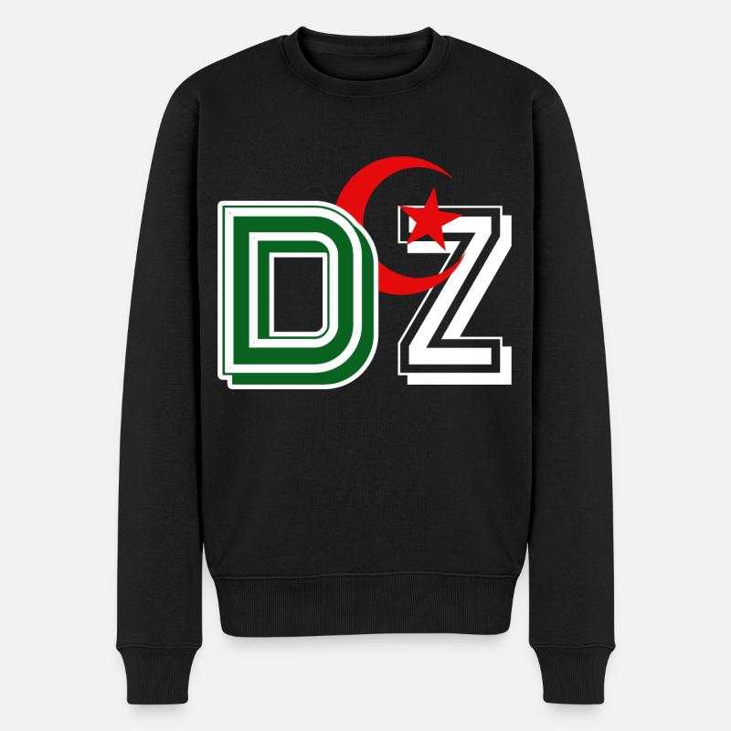 DZ Algerien 3D - Männer Premium Bio Pullover - Schwarz