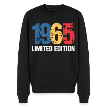 Legend 1965 Geschenke zum 60. Geburtstag für Männer Frauen 60 J - Männer Premium Bio Pullover - Schwarz - Vorne - Nico (187cm)