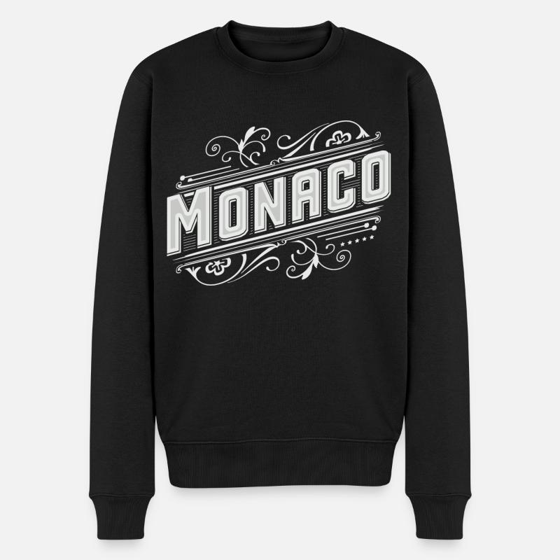 Monaco - Monte Carlo - Pull Premium bio Homme - noir