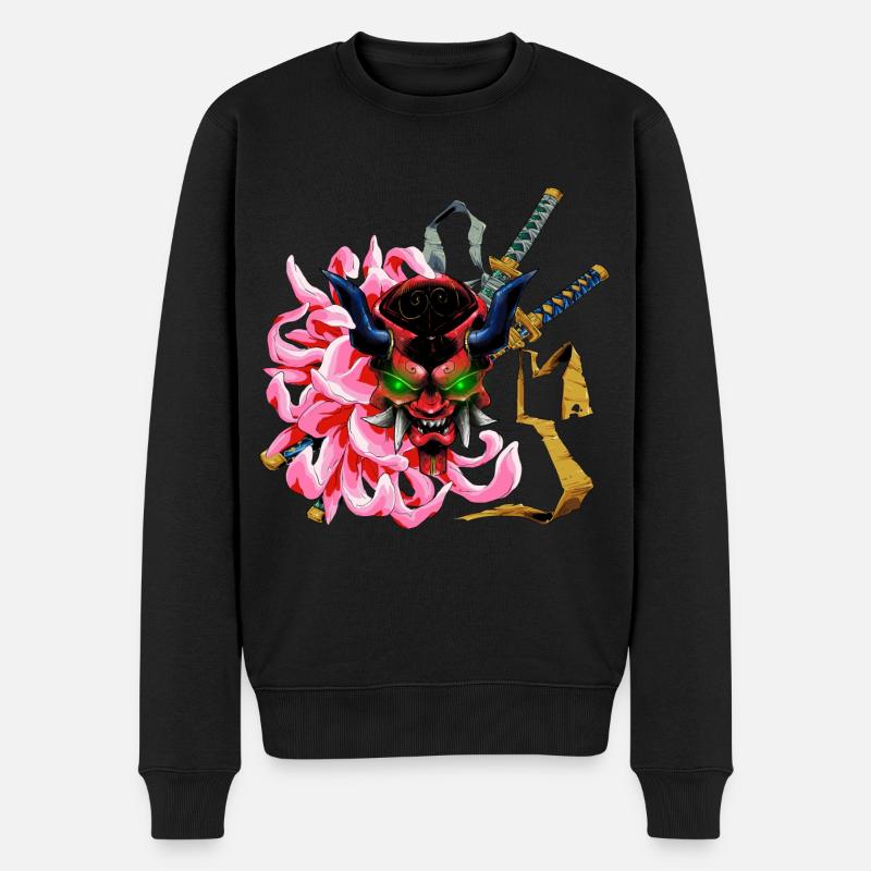 MaskOni - Männer Premium Bio Pullover - Schwarz