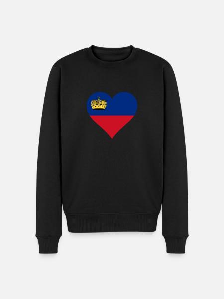 Liechtenstein drapeau drapeau du Liechtenstein - Pull Premium bio Homme - noir