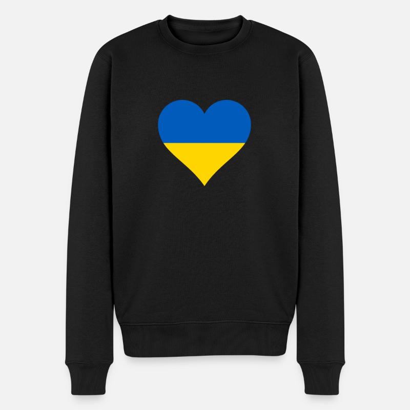Ukraine drapeau ukrainien drapeau - Pull Premium bio Homme - noir