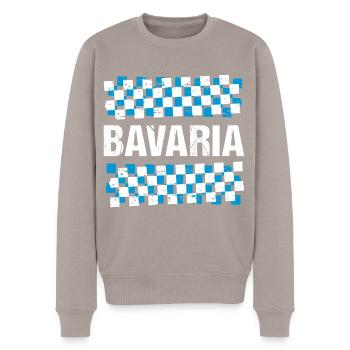 Bavaria Bavarian Flag Bavaria - Men's Premium Organic Jumper - taupe - Front - Nico (187cm)