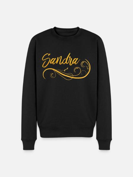 Sandra - Männer Premium Bio Pullover - Schwarz