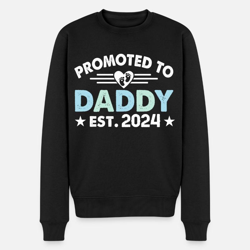 Papa sera 2024 - Pull Premium bio Homme - noir