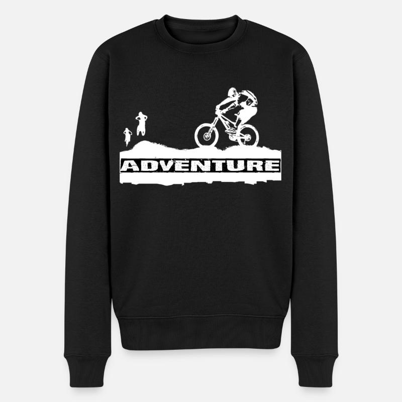 Aventure - Pull Premium bio Homme - noir