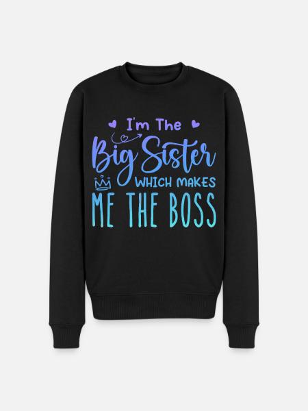 I'm the big sister - Men's Premium Organic Jumper - black