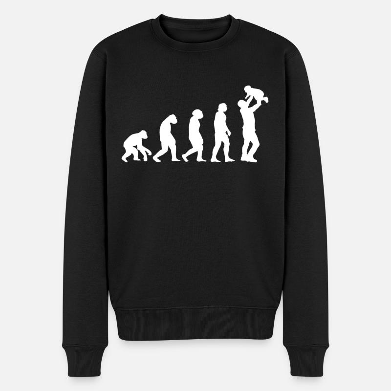 Fête des pères papa père - Pull Premium bio Homme - noir