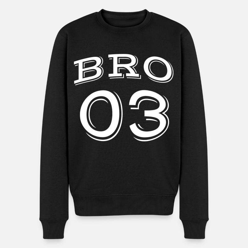 BRO 03 - Männer Premium Bio Pullover - Schwarz