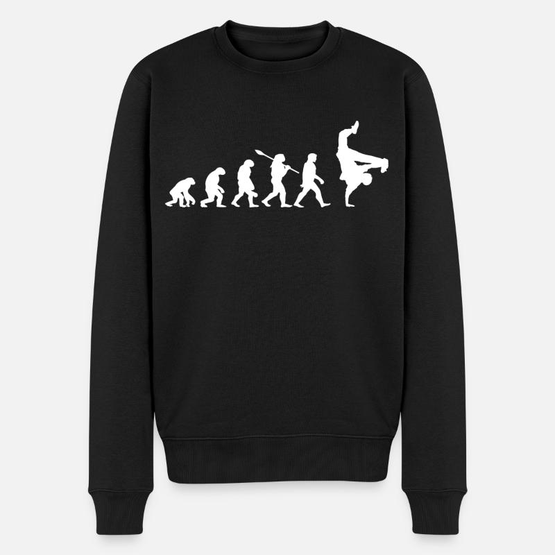 évolution hip hop breakdance - idée cadeau hip hop - Pull Premium bio Homme - noir