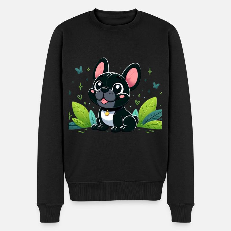 bouledogue français 2 - Pull Premium bio Homme - noir