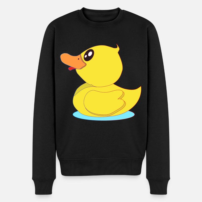 Petit canard en caoutchouc - Pull Premium bio Homme - noir